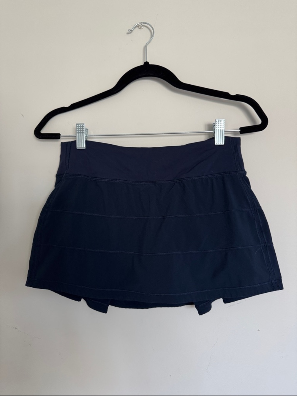 lululemon athletica Navy Performance Skort with Back Zip Pocket